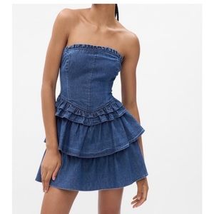 Gap x Love Shack Fancy denim corset dress